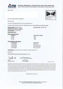 Отчет о производительности продукта и данные испытаний на нагрузку для камер для ливневых вод