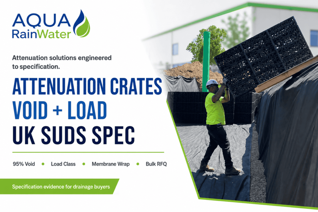 صناديق التخميد المتوافقة مع مواصفات نظام SuDS في المملكة المتحدة - AQUA RainWater