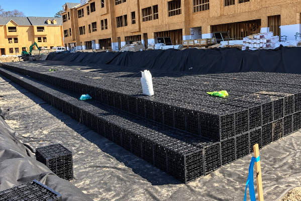 Site d’installation d’un système modulaire de régulation des eaux pluviales