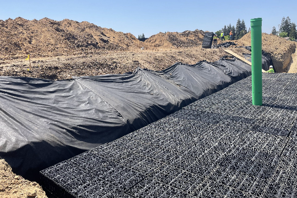 Inspection des modules alvéolaires de gestion des eaux pluviales