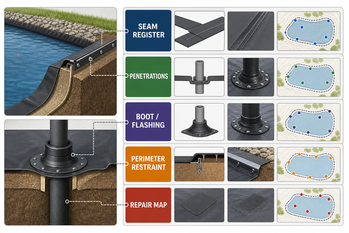Record Seams, Penetrations and Edge Details — AQUA Rain Water