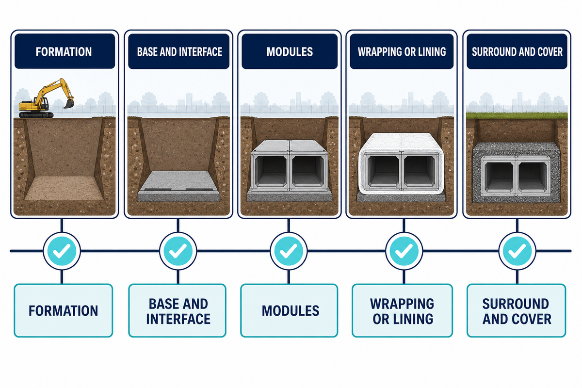 تنسيق التركيب ونقاط التوقف للفحص — Aqua Rain Water