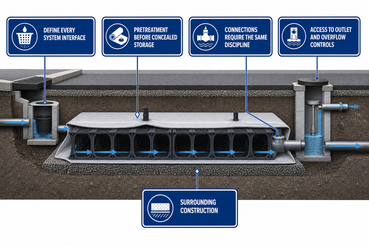 Design the Interfaces Around the Geocellular Zone — AQUA Rain Water