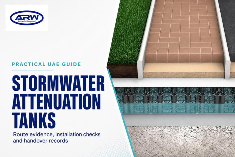 Pre-Cover Evidence for Stormwater Attenuation Tanks UAE