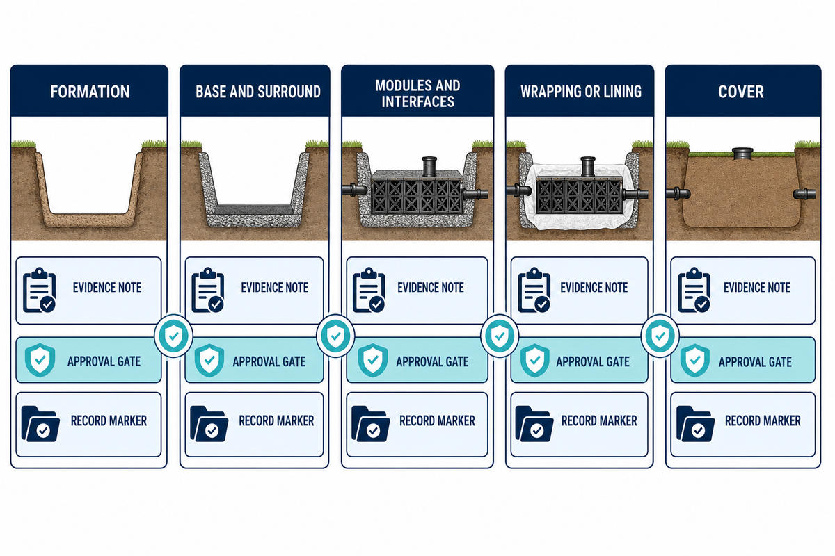 Use Pre-Cover Hold Points for Underground Work — AQUA Rain Water