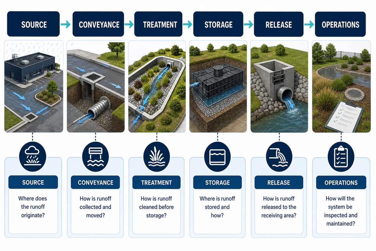 Start with the site’s runoff story, not the product catalogue — Aqua Rain Water
