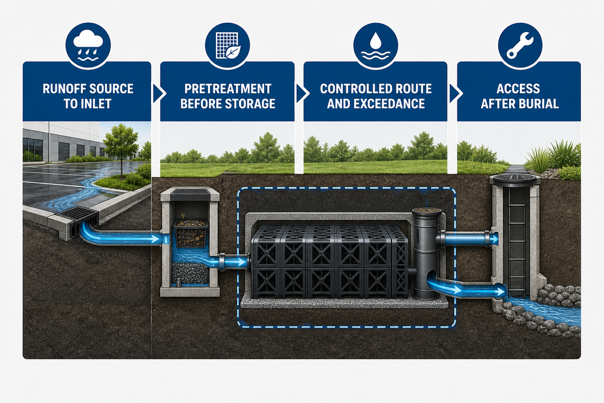 What Subsurface Stormwater Management Systems Actually Do — AQUA Rain Water