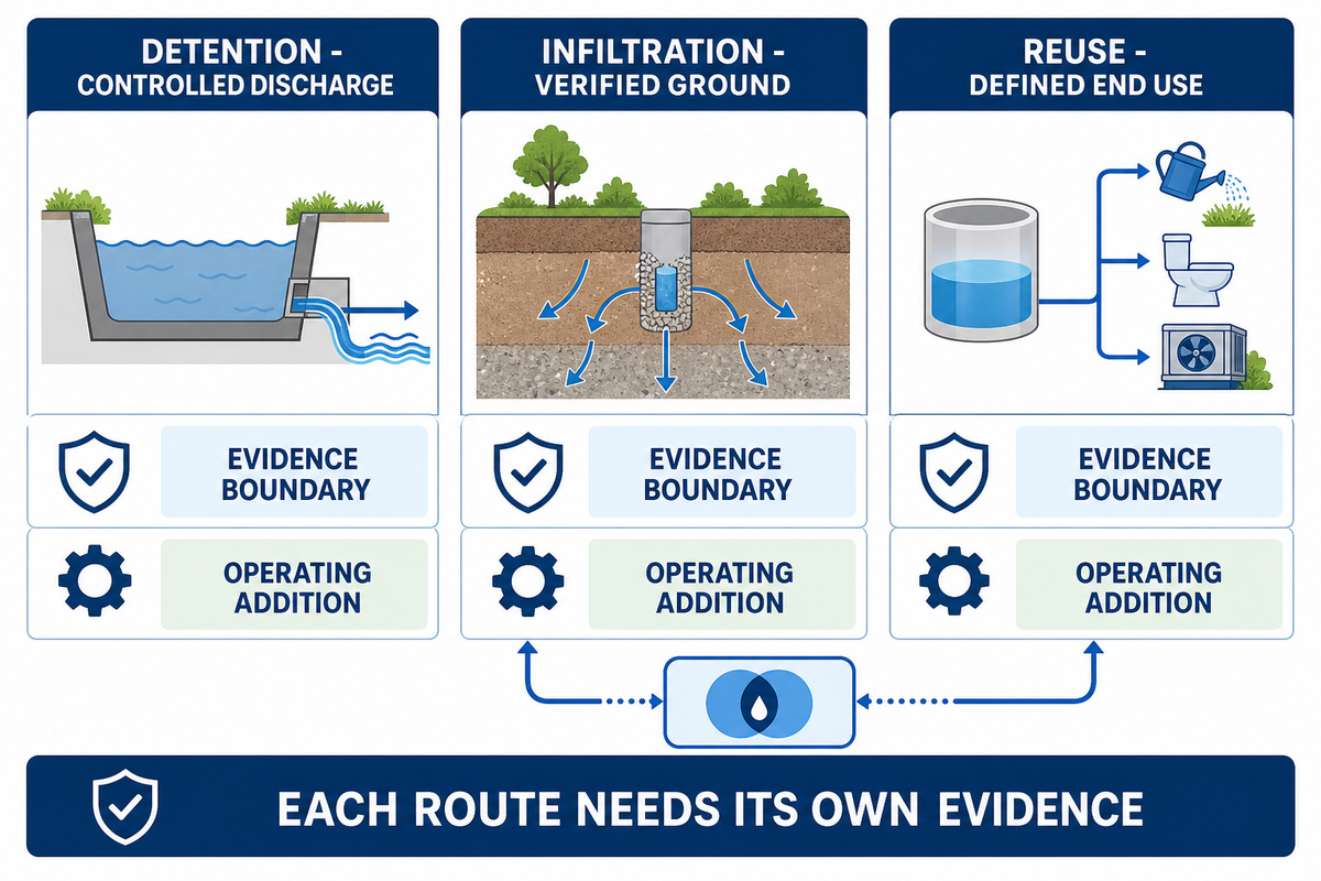 Record the Intended Water Route at Concept Stage — AQUA Rain Water