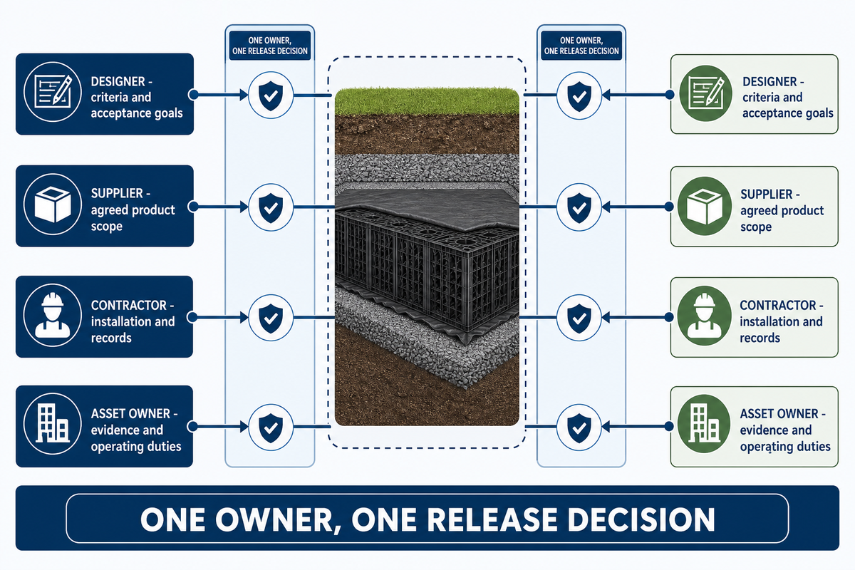 Use a 4-Owner Interface Map at Construction Hold Points — AQUA Rain Water