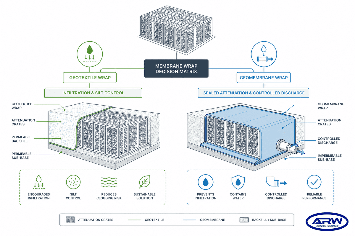Geotextile or Geomembrane: The Membrane Wrap Decision That Changes the Whole System - AQUA RainWater
