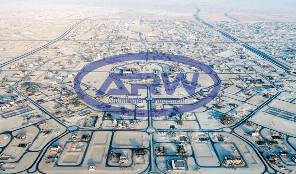Vista aérea de la ciudad de South Al Mutlaa, en Kuwait