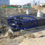 تركيب خزان خلايا لتخزين مياه الأمطار ضمن مشروع تطوير مدينة جديدة في سانت بطرسبرغ، روسيا
