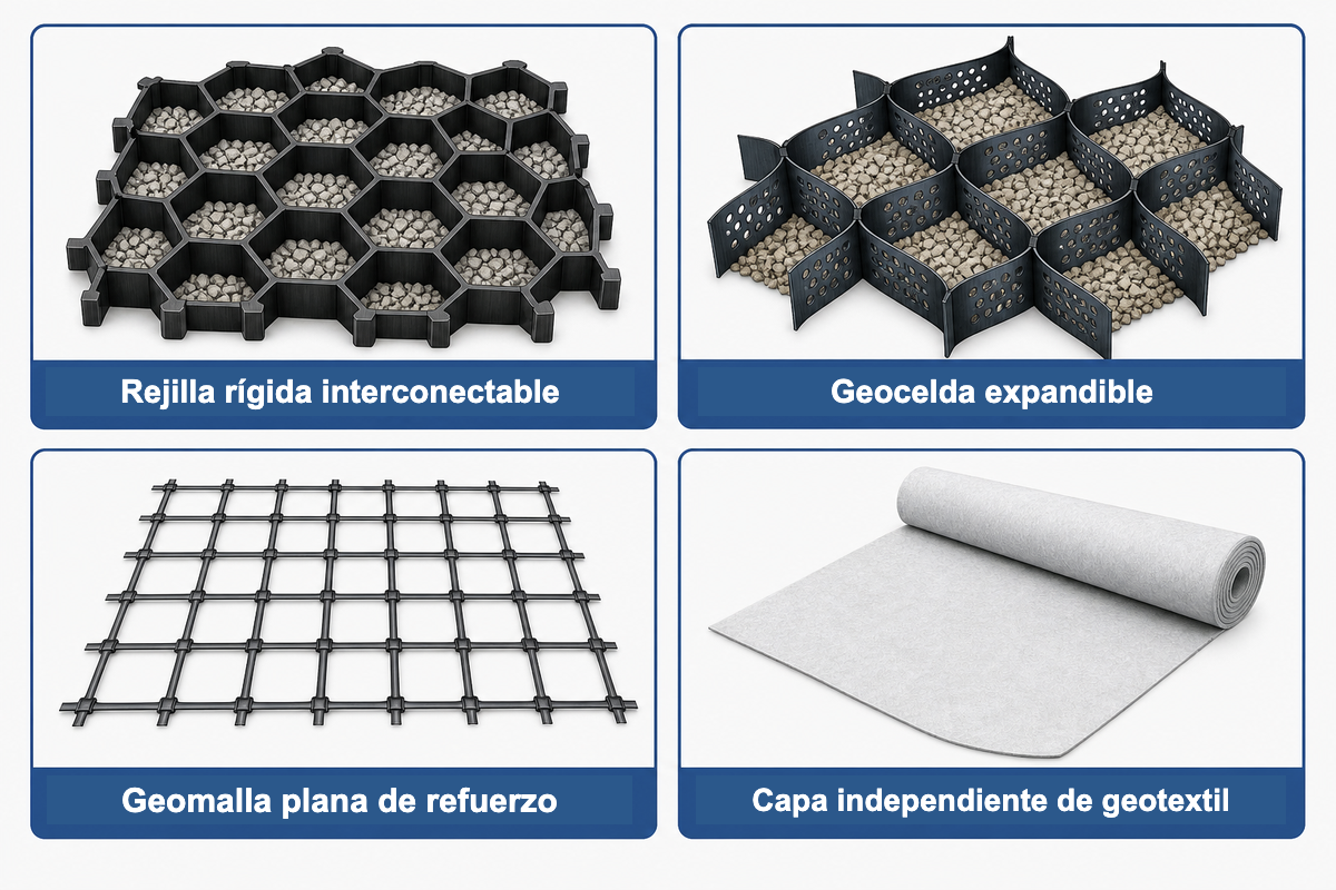 Identifique la rejilla de estabilización del suelo antes de inspeccionarla