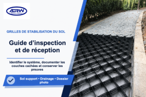 Inspection de la pose des grilles de stabilisation du sol : 6 contrôles pour la réception
